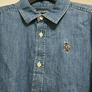 U.S. Polo Assn. Kids Blue Button Down Shirt
